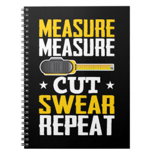 Funny Carpenter Woodworking Joke Handyman Notitieboek