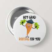 Funny Carrot Pun Afstuderen Ronde Button 7,6 Cm (Voorkant /achterkant)