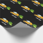 Funny Carrot Pun Dark BG Cadeaupapier (Hoek)