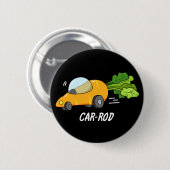 Funny Carrot Pun Dark BG Ronde Button 5,7 Cm (Voorkant /achterkant)