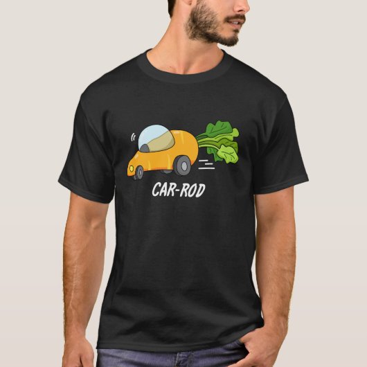 Funny Carrot Pun Dark BG T-shirt (Voorkant)