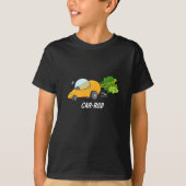 Funny Carrot Pun Dark BG T-shirt (Voorkant)