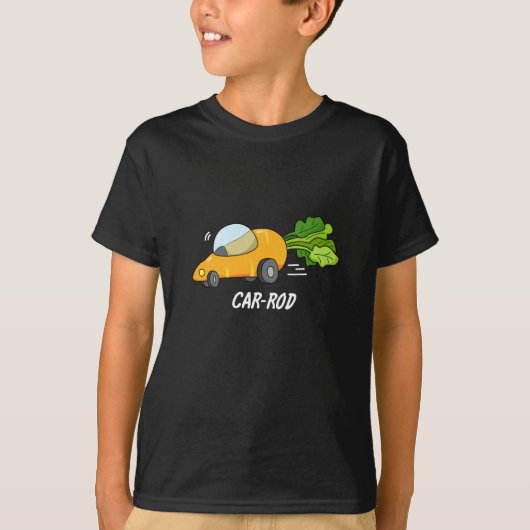 Funny Carrot Pun Dark BG T-shirt (Voorkant)