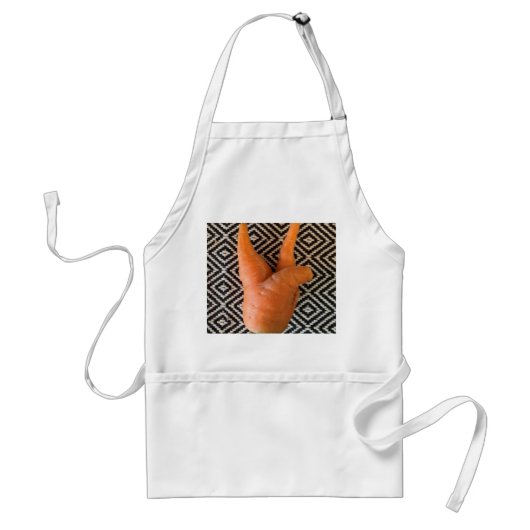 Funny carrot - vrede standaard schort (Voorkant)