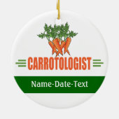 Funny Carrots Keramisch Ornament (Achterkant)