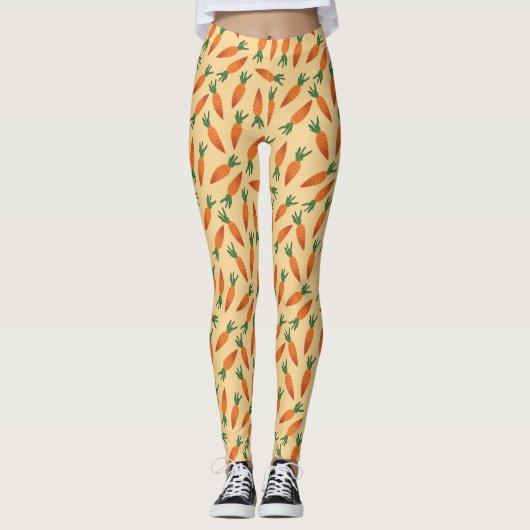 Funny Carrots Leggings (Voorkant)