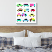 Funny cars canvas afdruk (Insitu (Slaapkamer))