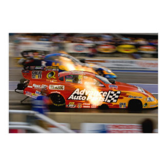 Funny Cars Drag Racing Foto Afdruk