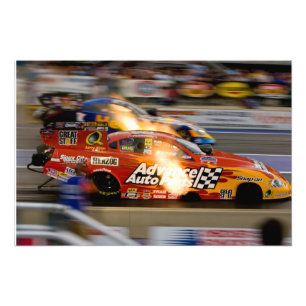 Funny Cars Drag Racing Foto Afdruk