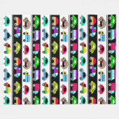 Funny cars fleece deken (Voorkant (Horizontaal))