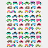 Funny cars fleece deken (Voorkant)