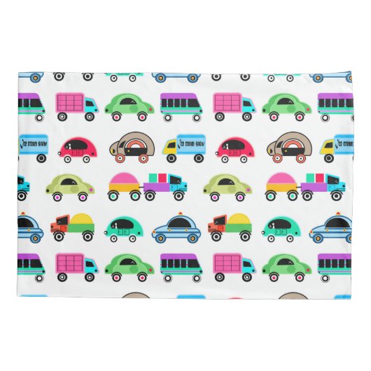 Funny cars kussensloop (Achterkant)