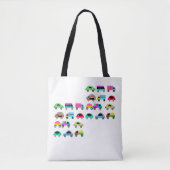 Funny cars tote bag (Voorkant)