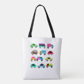 Funny cars tote bag (Achterkant)