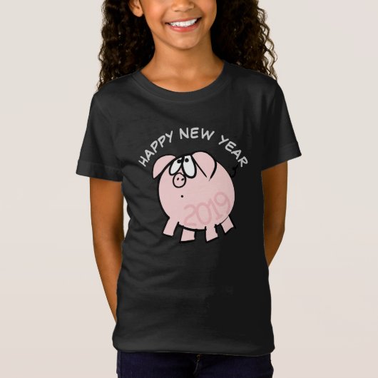 Funny Cartoon 4 Aangepast varkensjaar T-shirt van (Voorkant)