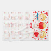 Funny cartoon angels calendar 2026 theedoek (Horizontaal)