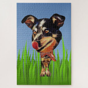 Funny Cartoon Australian Cattle Dog 1014 PC Puzzle Legpuzzel