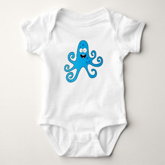 Funny cartoon baby octopus romper (Voorkant)