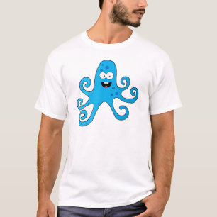 Funny cartoon baby octopus t-shirt