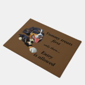 Funny Cartoon Bernese Mountain Dog Doormat Deurmat (Schuin)