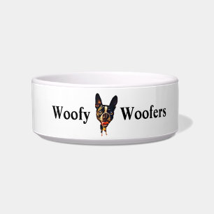 Funny Cartoon Boston Terrier Dog Bowl Voerbakje