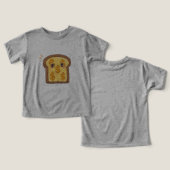 Funny Cartoon Bread Dollar Sign Graphic Tee (Ontwerp Voorkant & Achterkant)