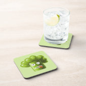 Funny Cartoon Broccoli Bier Onderzetter (Rechterzijde)