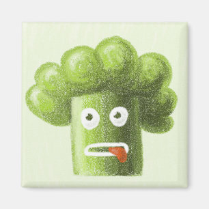 Funny Cartoon Broccoli is gezond voedsel Magneet