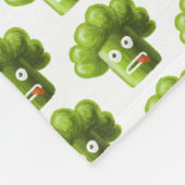 Funny Cartoon Broccoli Pattern Fleece Deken (Hoek)