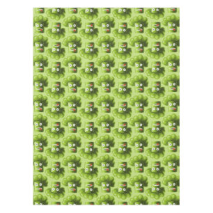 Funny Cartoon Broccoli Pattern Tablecloth Tafelkleed