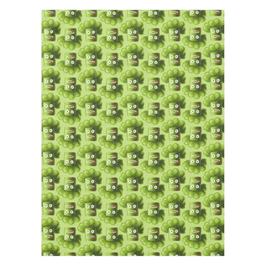 Funny Cartoon Broccoli Pattern Tablecloth Tafelkleed (Voorkant)