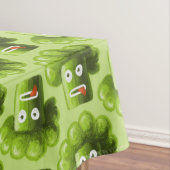 Funny Cartoon Broccoli Pattern Tablecloth Tafelkleed (Voorbeeld)