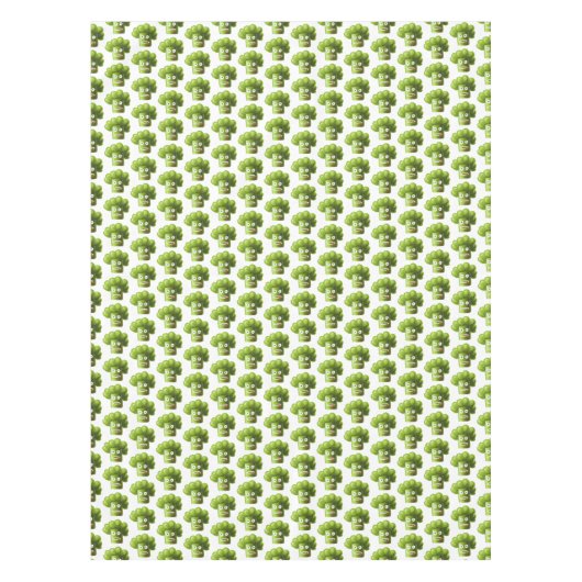 Funny Cartoon Broccoli Pattern Tafelkleed (Voorkant)