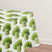 Funny Cartoon Broccoli Pattern Tafelkleed (Voorbeeld)