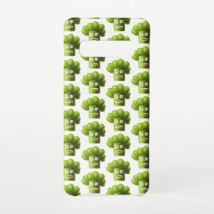 Funny Cartoon Broccoli Pattern Vegan Vegetarian Samsung Galaxy S10 Hoesje