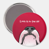 Funny cartoon Bull Terrier Koelkast Magnet (Voorkant / Achterkant)