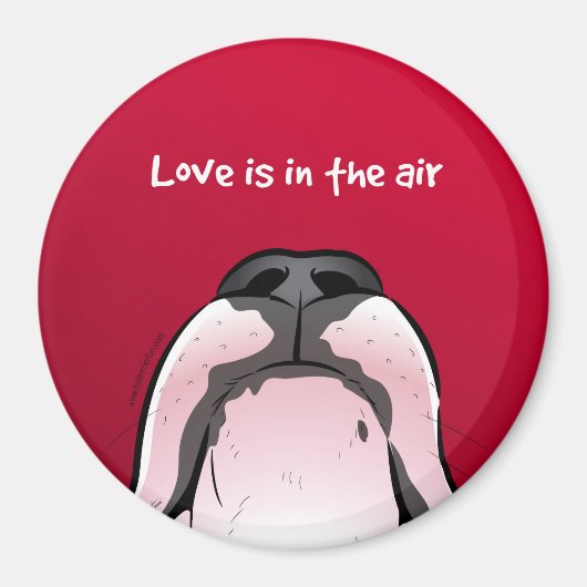 Funny cartoon Bull Terrier Koelkast Magnet (Voorkant)