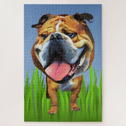 Funny Cartoon Bulldog 1014 Piece Difficult Puzzle Legpuzzel (Verticaal)