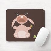 Funny Cartoon Bunny mousepad Muismat (Met muis)