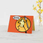 FUNNY CARTOON BURRITO BLANK WENSKAART KAART (Gele Bloem)