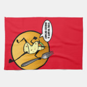 FUNNY CARTOON BURRITO GRAPHIC KITCHEN DISH TOWEL THEEDOEK (Horizontaal)