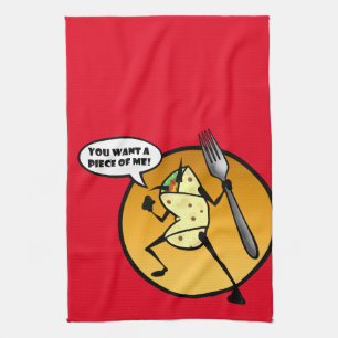 FUNNY CARTOON BURRITO GRAPHIC KITCHEN DISH TOWEL THEEDOEK