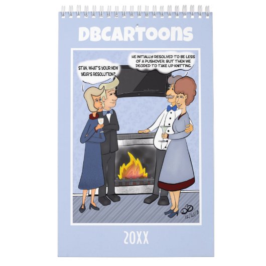 Funny Cartoon Calendar Kalender (Hoes)