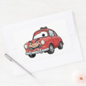 Funny Cartoon Car Character Sticker (Envelop)
