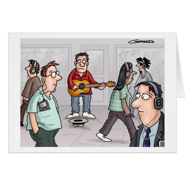 Funny Cartoon Card van Clive Goddard (Voorkant Horizontaal)