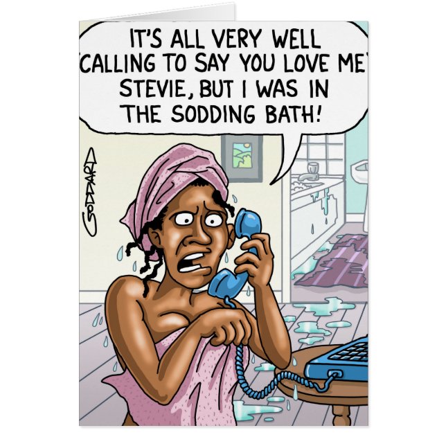 Funny Cartoon Card van Clive Goddard (Voorkant)