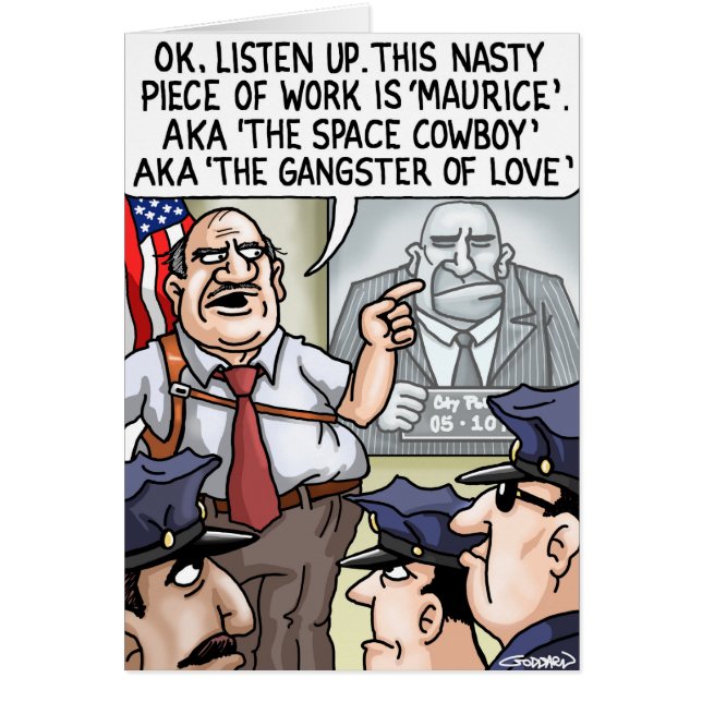 Funny Cartoon Card van Clive Goddard (Voorkant)