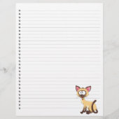 Funny Cartoon Cat Lined Pet Letterhead (Voorkant)