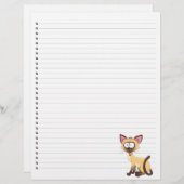 Funny Cartoon Cat Lined Pet Letterhead (Voorkant / Achterkant)