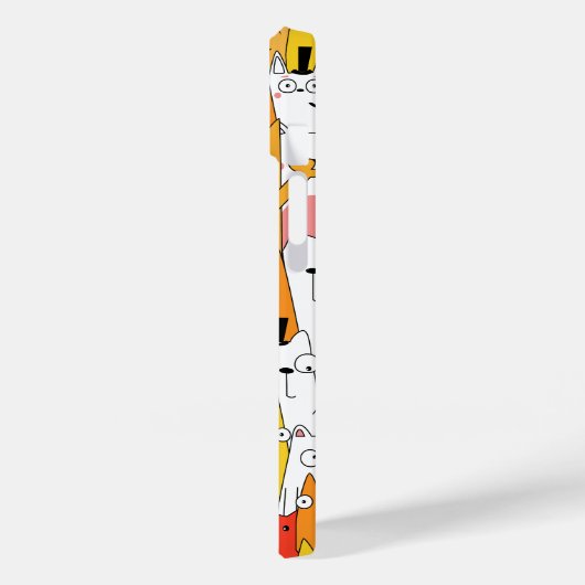 Funny Cartoon Cats Group Doodle Case-Mate iPhone Case (Achterkant / Links)